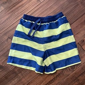 Kids Primary Striped Swim Trunks